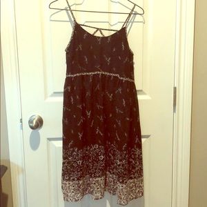 Maurices XS Bohemian Summer Chiffon Floral Dress